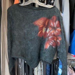 Off the shoulder Mohair sweater